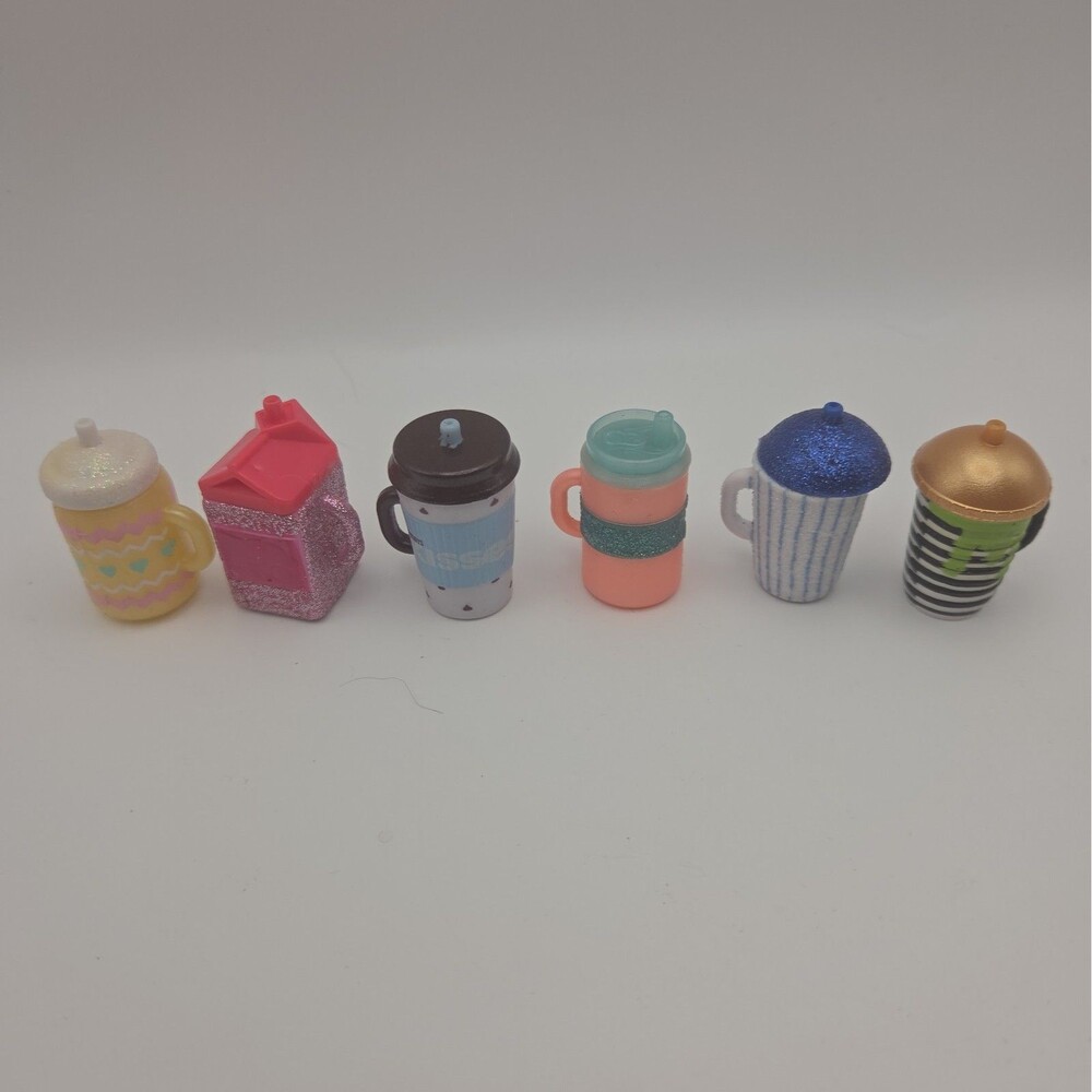 LOL Surprise Doll Accessory Lot of 6 Drinks Cups Jugs Bottles Milk Cartons MGA